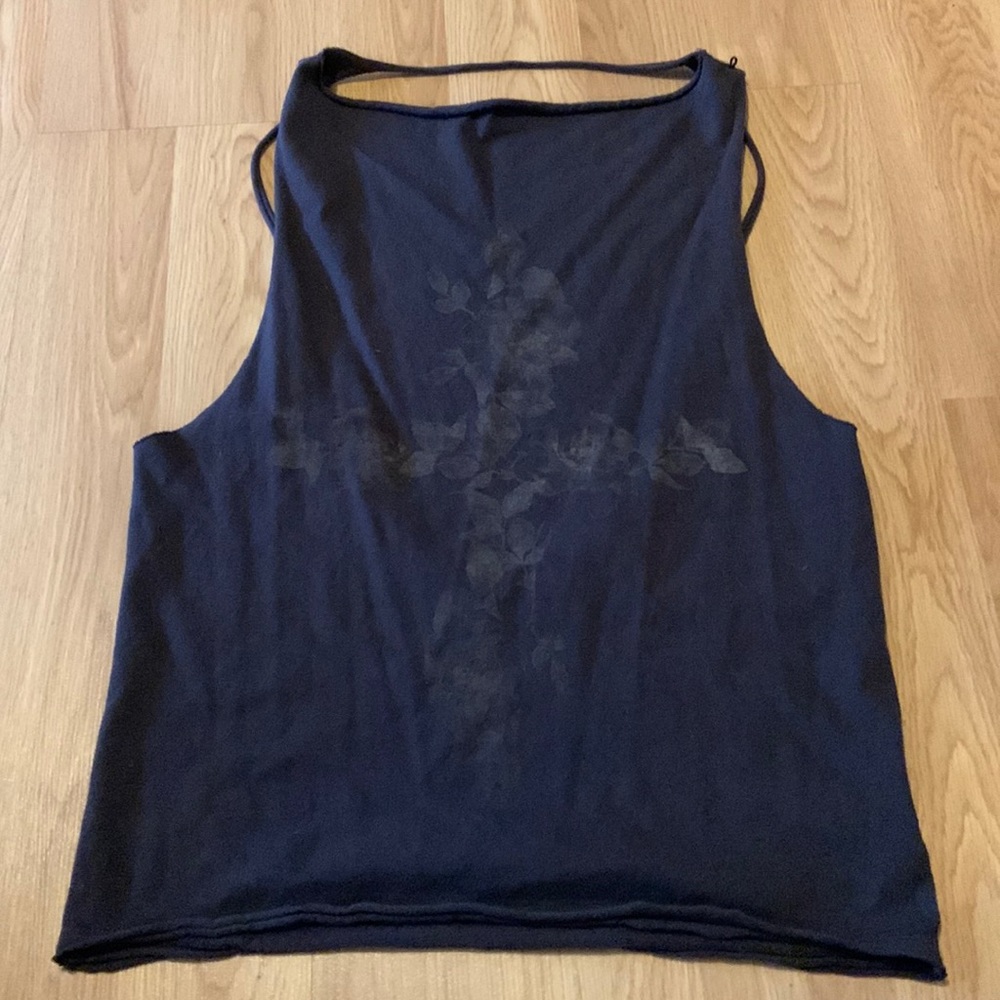open back cross tank top